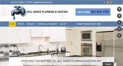 Desktop Screenshot of billnanceplumbing.com