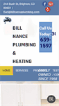 Mobile Screenshot of billnanceplumbing.com