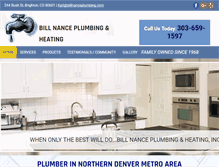 Tablet Screenshot of billnanceplumbing.com
